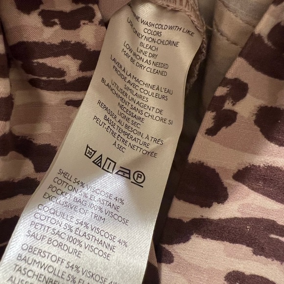 NWT new Anthropologie the ettie shorts Maeve 30 animal print brown - Picture 13 of 17